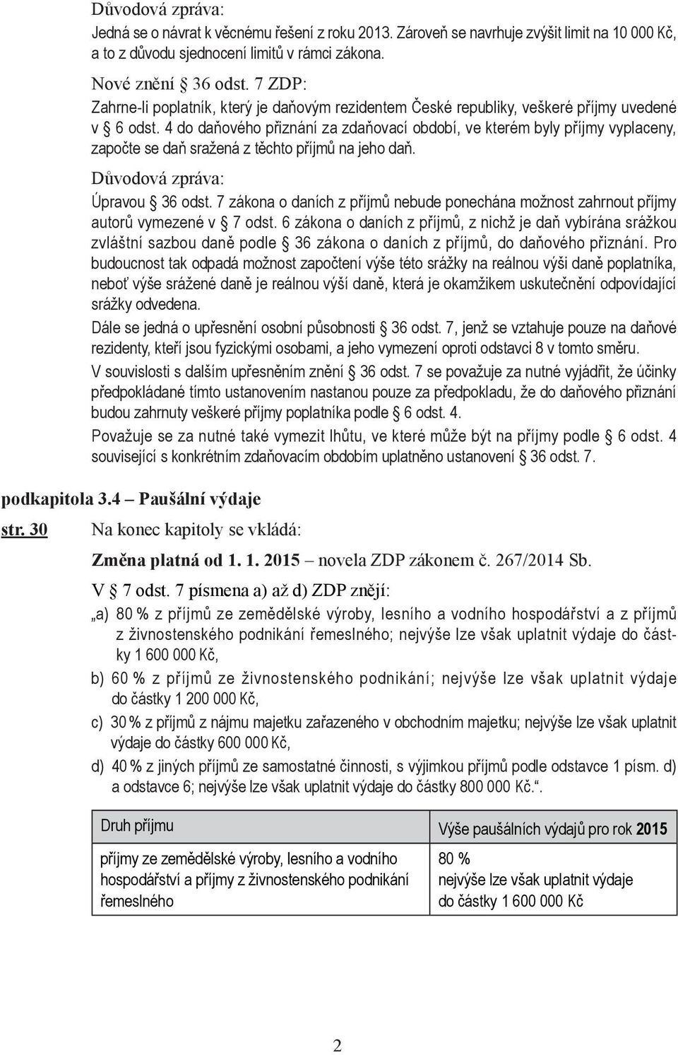 4 do daňového přiznání za zdaňovací období, ve kterém byly příjmy vyplaceny, započte se daň sražená z těchto příjmů na jeho daň. Důvodová zpráva: Úpravou 36 odst.