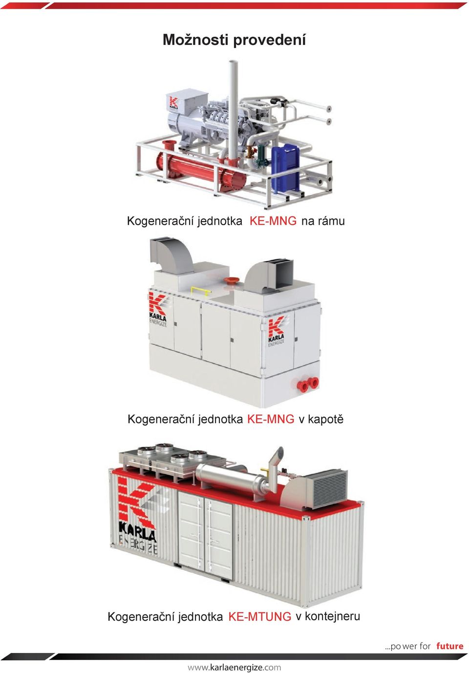 Kogenerační jednotka KE-MNG v