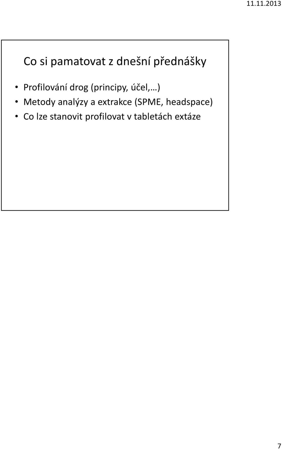 Metody analýzy a extrakce (SPME,