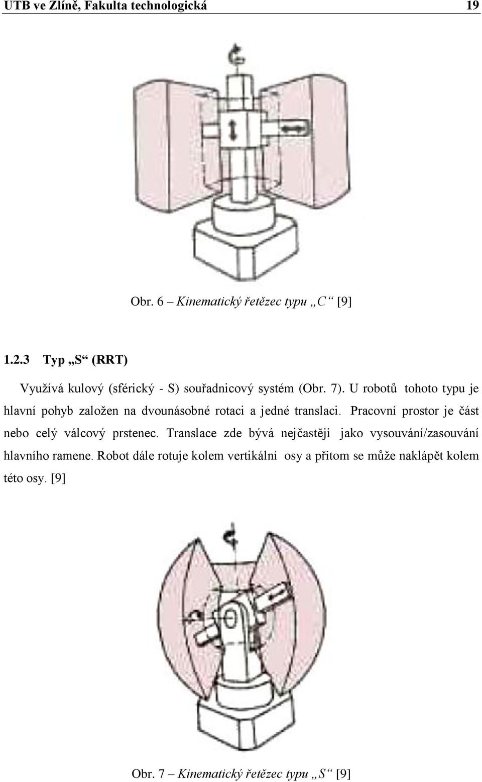 U robotů tohoto typu je hlavní pohyb založen na dvounásobné rotaci a jedné translaci.