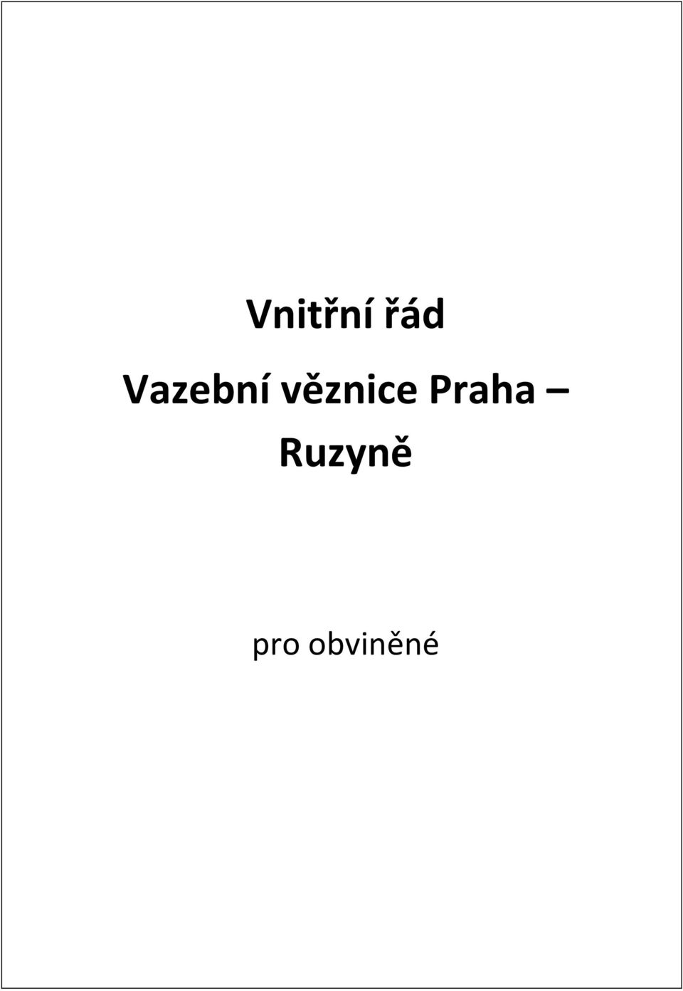 věznice Praha