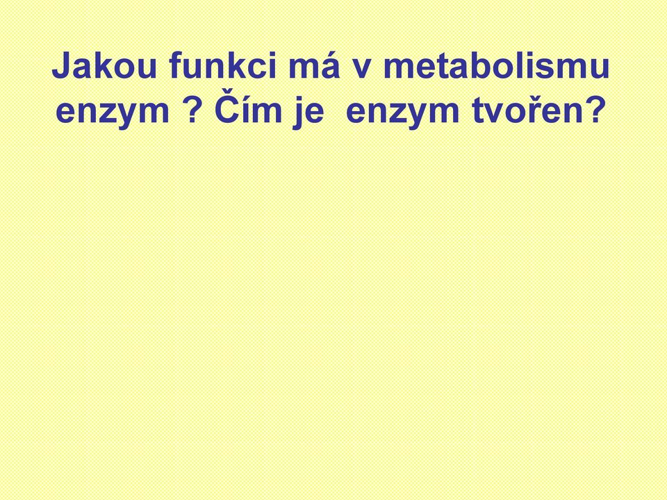 metabolismu