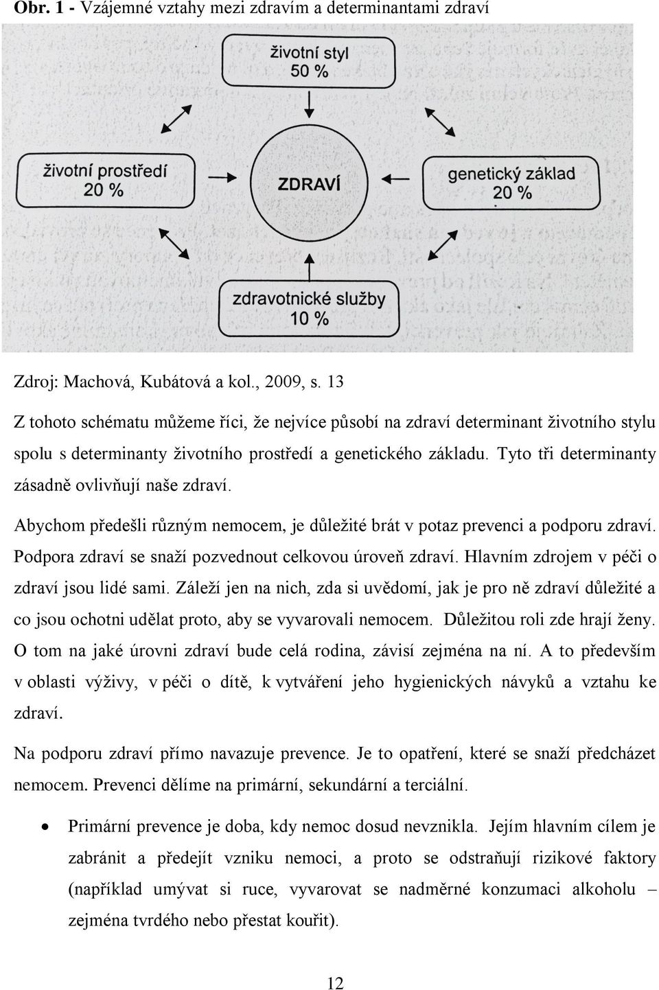 Tyto tři determinanty zásadně ovlivňují naše zdraví. Abychom předešli různým nemocem, je důležité brát v potaz prevenci a podporu zdraví. Podpora zdraví se snaží pozvednout celkovou úroveň zdraví.