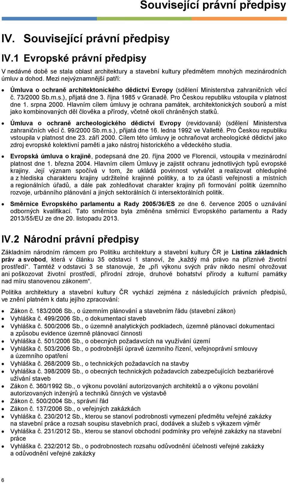 Pro Českou republiku vstoupila v platnost dne 1. srpna 2000.