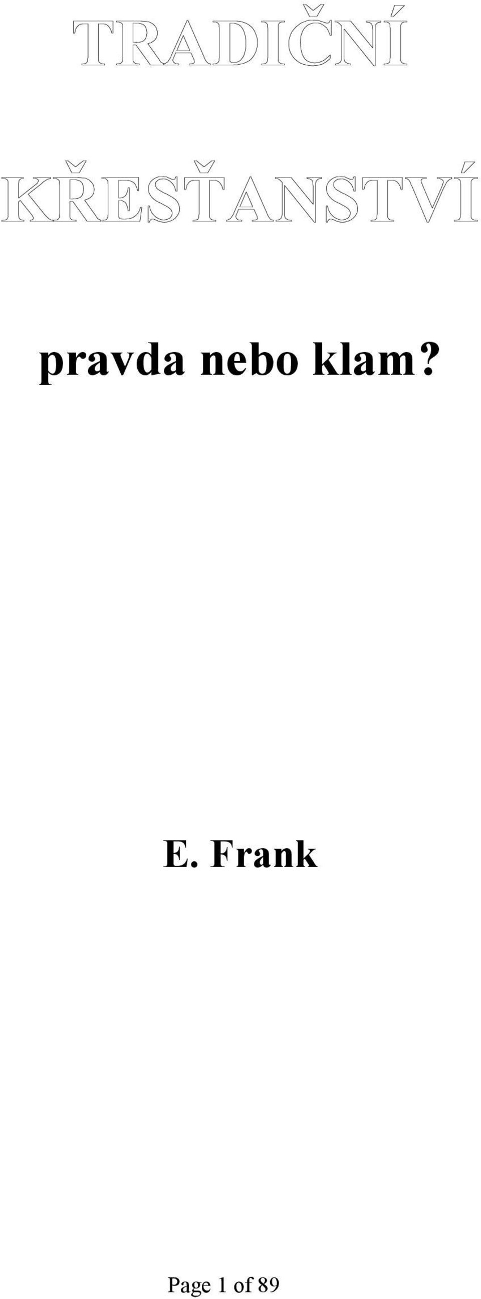 E. Frank