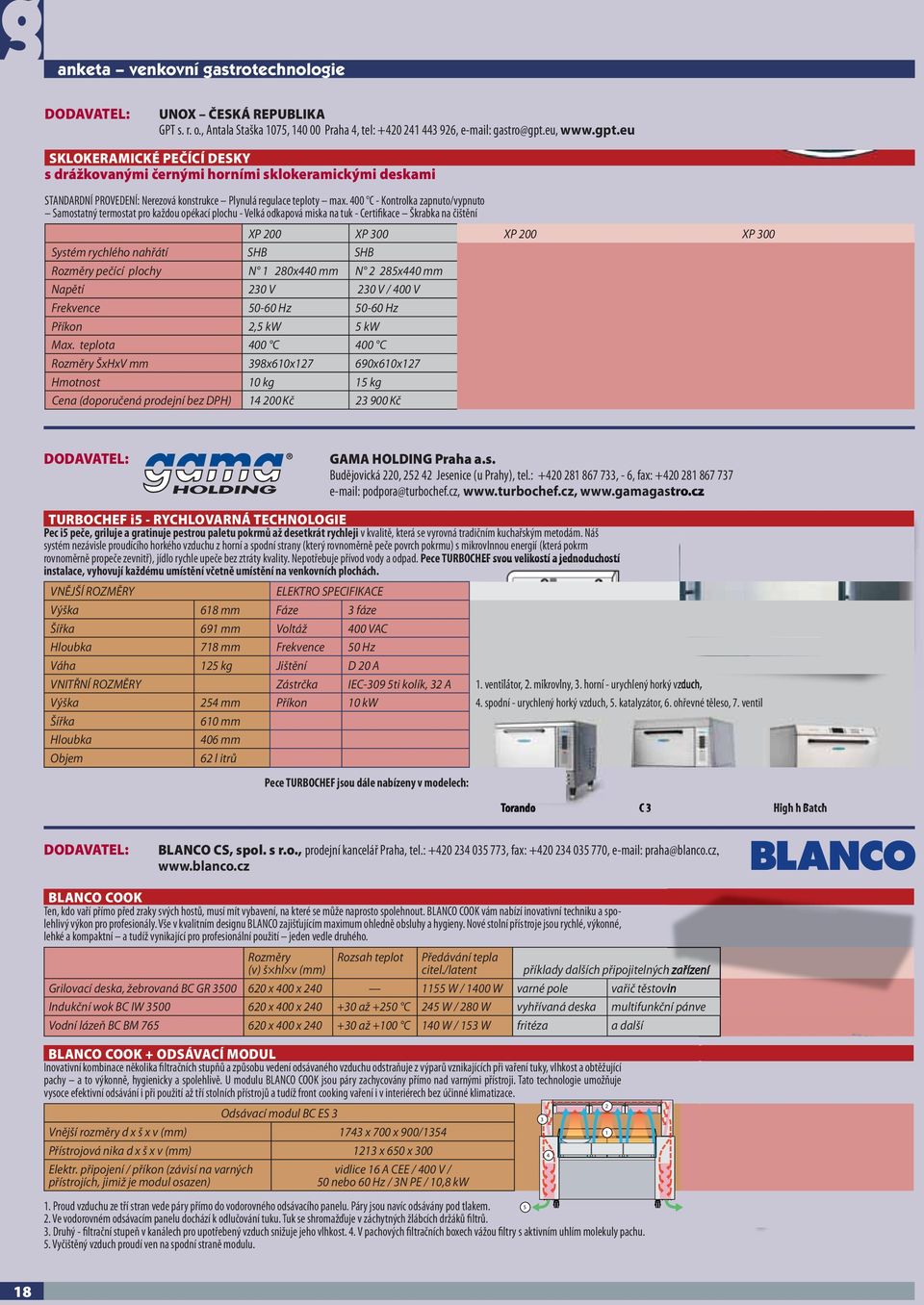 400 C - Kontrolka zapnuto/vypnuto Samostatný termostat pro každou opékací plochu - Velká odkapová miska na tuk - Certifikace Škrabka na čištění XP 200 XP 300 XP 200 XP 300 Systém rychlého nahřátí SHB