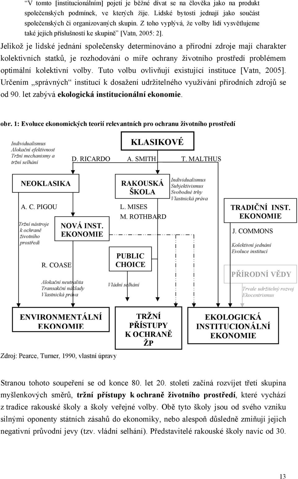 Jelikož je lidské jednání společensky determinováno a přírodní zdroje mají charakter kolektivních statků, je rozhodování o míře ochrany životního prostředí problémem optimální kolektivní volby.