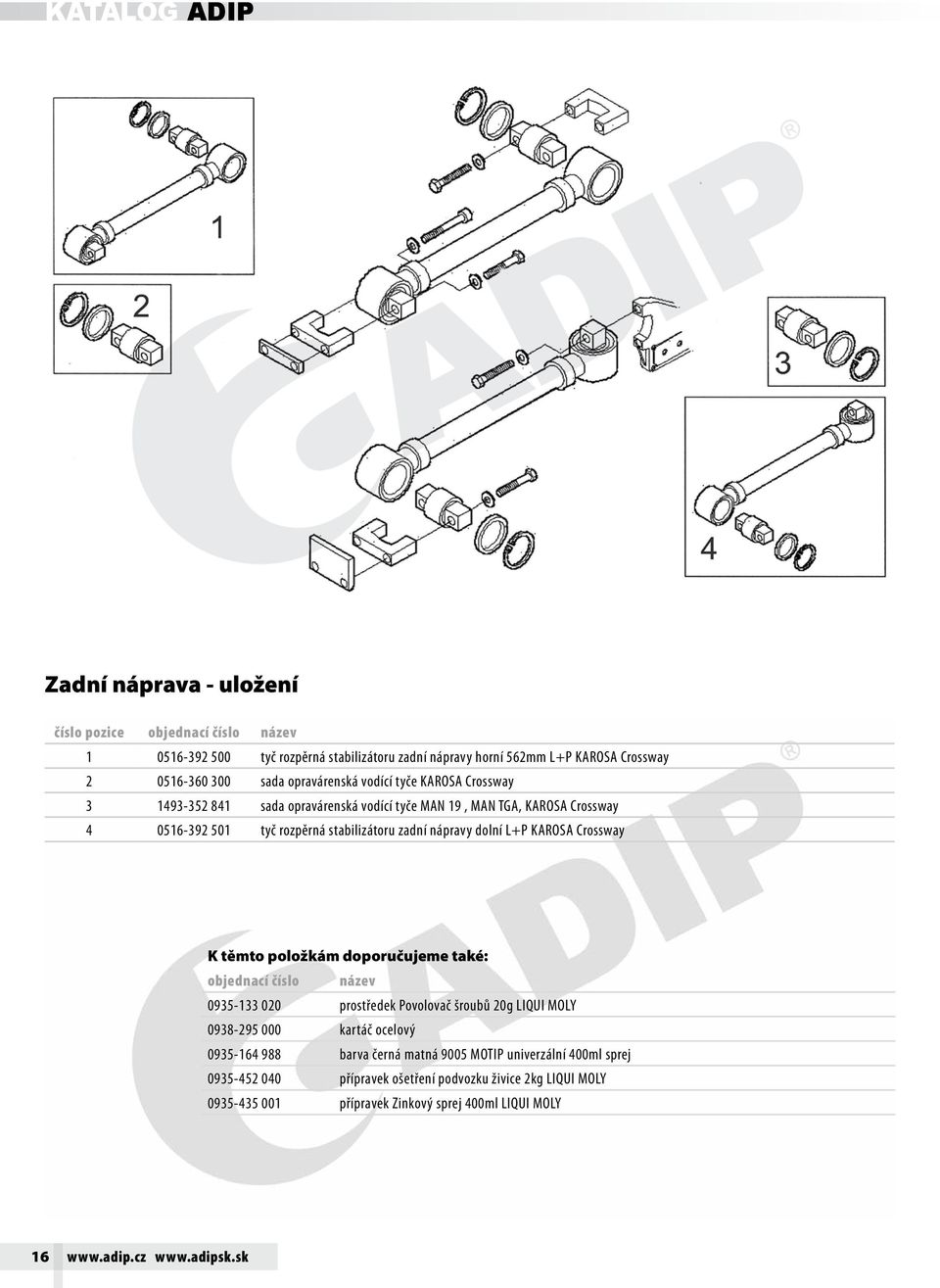 Crossway K těmto položkám doporučujeme také: 0935-133 020 prostředek Povolovač šroubů 20g LIQUI MOLY 0938-295 000 kartáč ocelový 0935-164 988 barva černá matná 9005