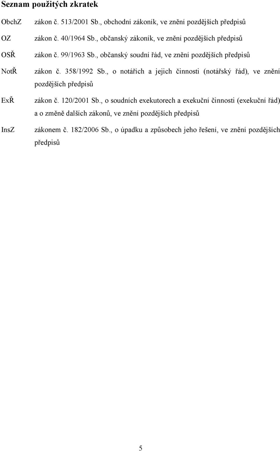 , o notářích a jejich činnosti (notářský řád), ve znění pozdějších předpisů zákon č. 120/2001 Sb.