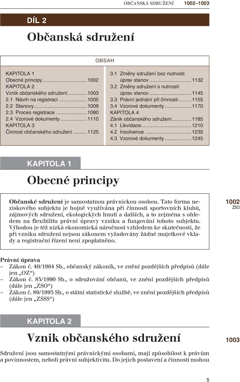 ..1145 3.3 Právní jednání při činnosti...1155 3.4 Vzorové dokumenty...1170 kapitola 4 Zánik občanského sdružení...1185 4.1 Likvidace...1210 4.2 Insolvence...1235 4.3 Vzorové dokumenty.