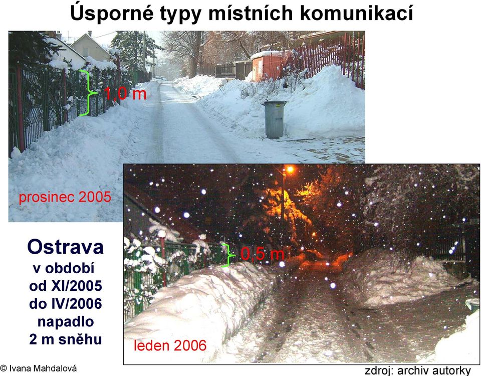 XI/2005 do IV/2006 napadlo 2 m sněhu
