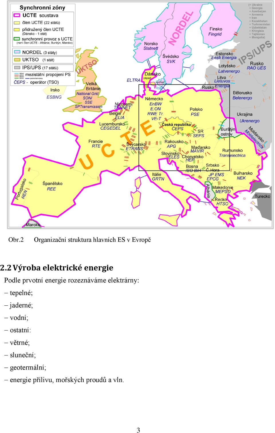 rozeznáváme elektrárny: tepelné; jaderné; vodní; ostatní: