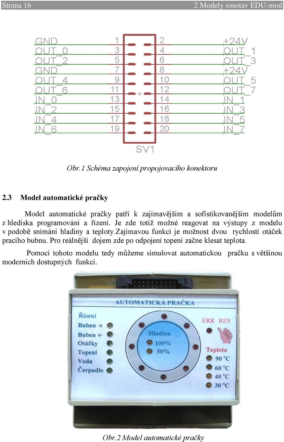 Je zde totiž možné reagovat na výstupy z modelu v podobě snímání hladiny a teploty.