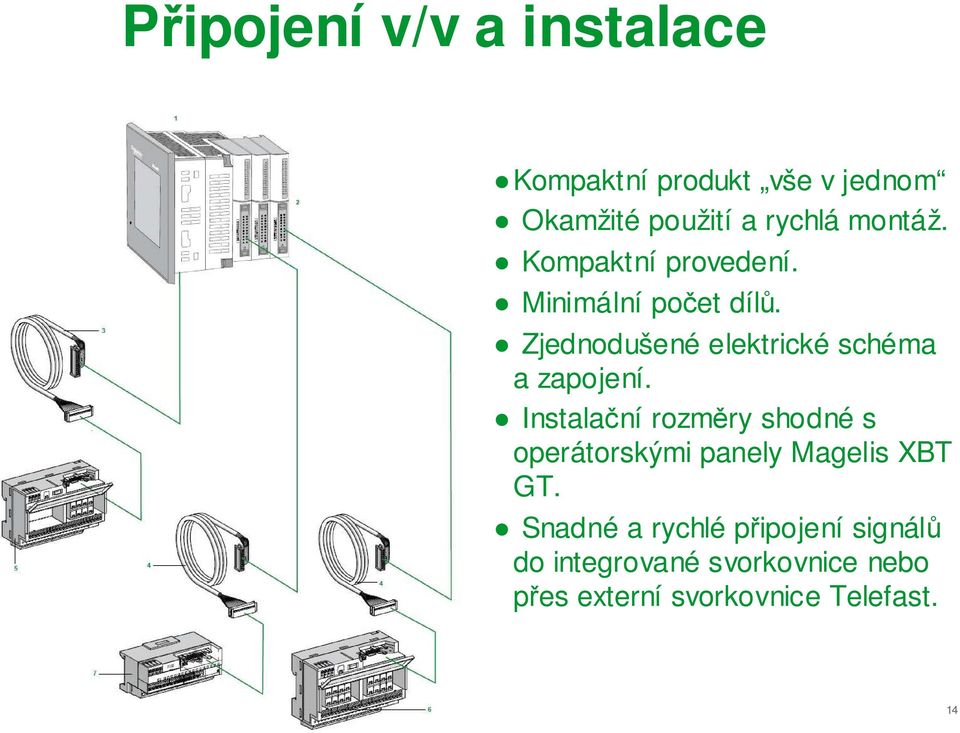 Zjednodušené elektrické schéma a zapojení.