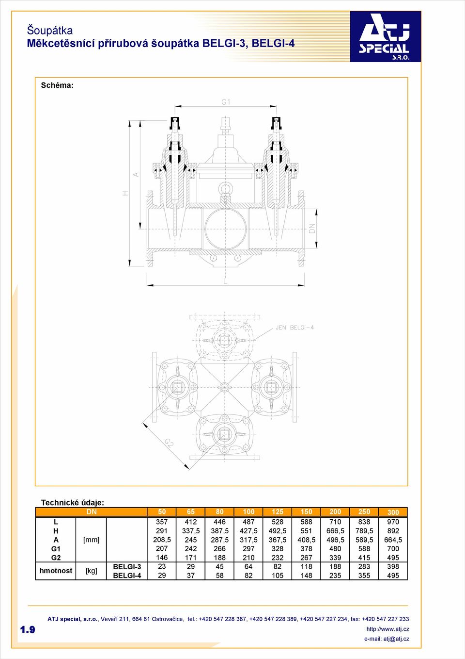 480 588 700 G2 146 171 188 210 232 267 339 415 495 hmotnost [kg] BELGI-3 23 29 45 64 82 118 188 283 398 BELGI-4 29 37 58 82 105 148 235 355