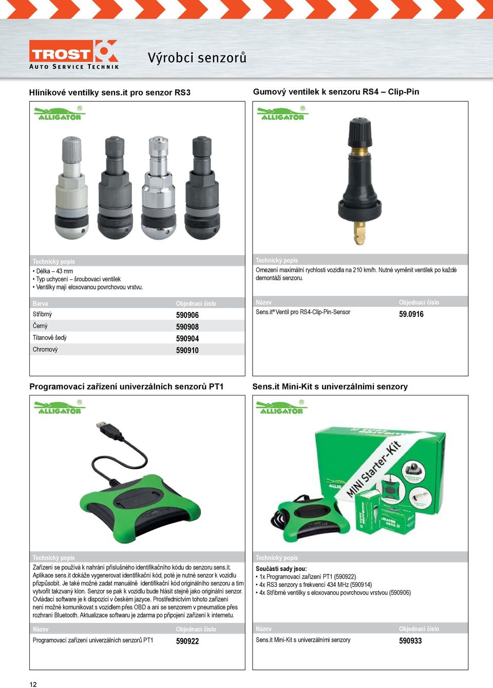 it Ventil pro RS4-Clip-Pin-Sensor 59.0916 Programovací zařízení univerzálních senzorů PT1 Sens.