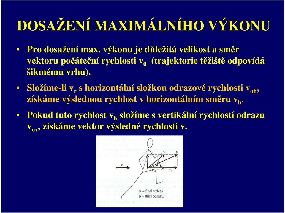 odpovídá šikmému vrhu).