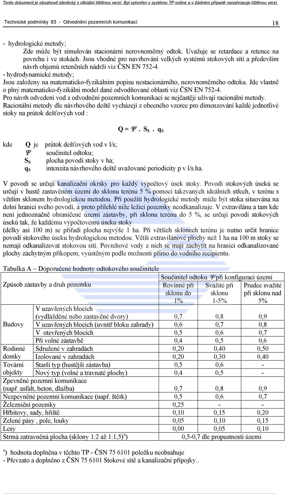 - hydrodynamické metody; Jsou založeny na matematicko-fyzikálním popisu nestacionárního, nerovnoměrného odtoku.