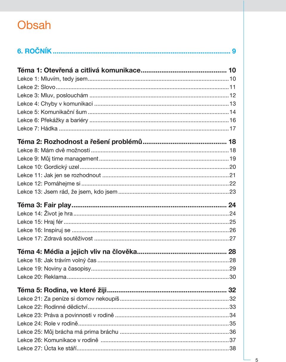 ..21 12: Pomáhejme si...22 13: Jsem rád, že jsem, kdo jsem...23 Téma 3: Fair play... 24 14: Život je hra...24 15: Hraj fér...25 16: Inspiruj se...26 17: Zdravá soutěživost.