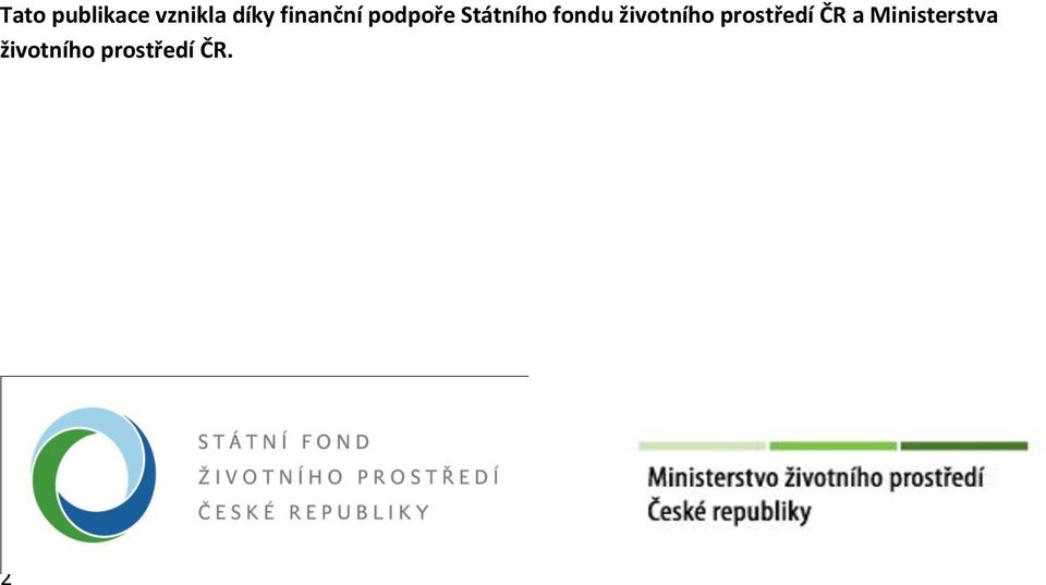 fondu životního prostředí ČR a