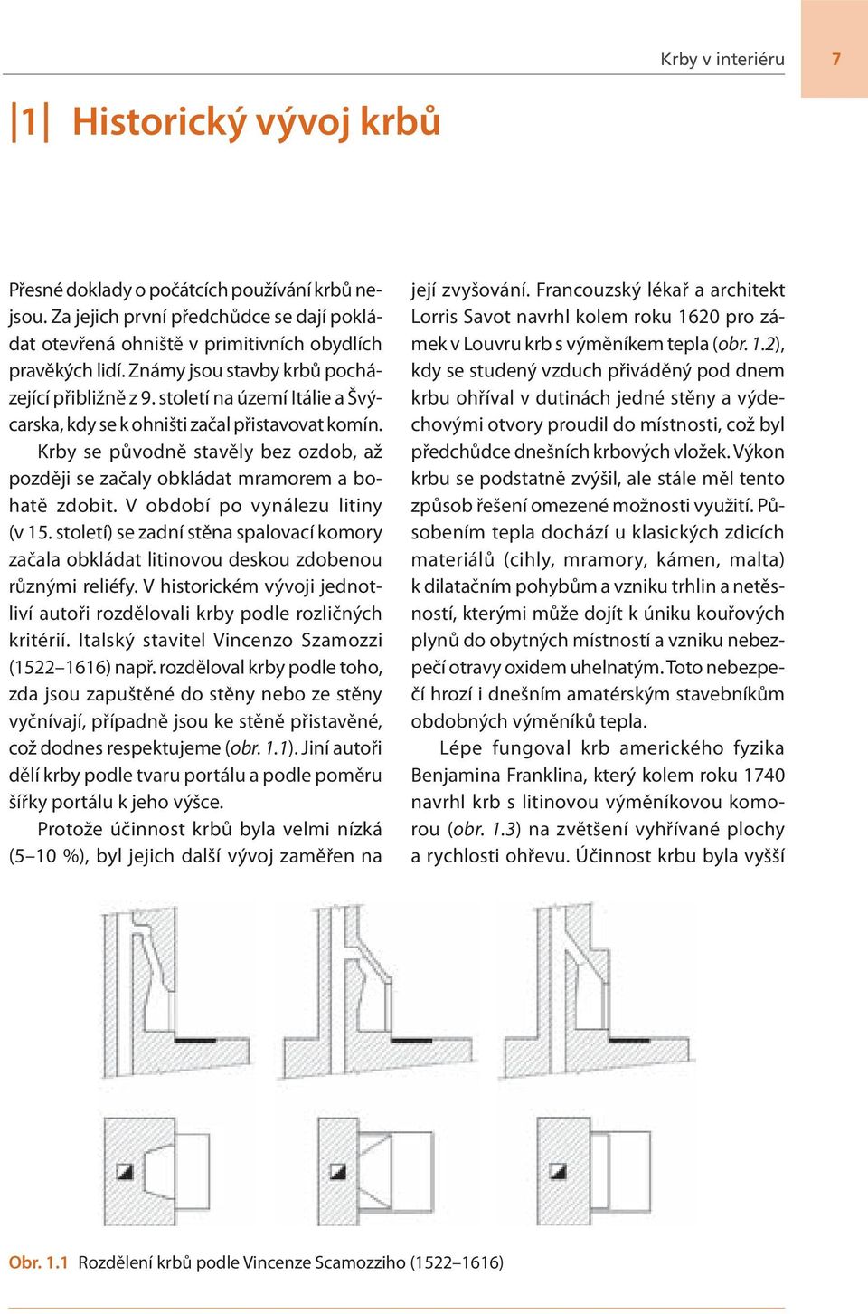 Krby se původně stavěly bez ozdob, až později se začaly obkládat mramorem a bohatě zdobit. V období po vynálezu litiny (v 15.