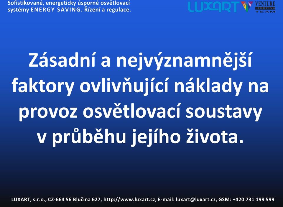 náklady na provoz