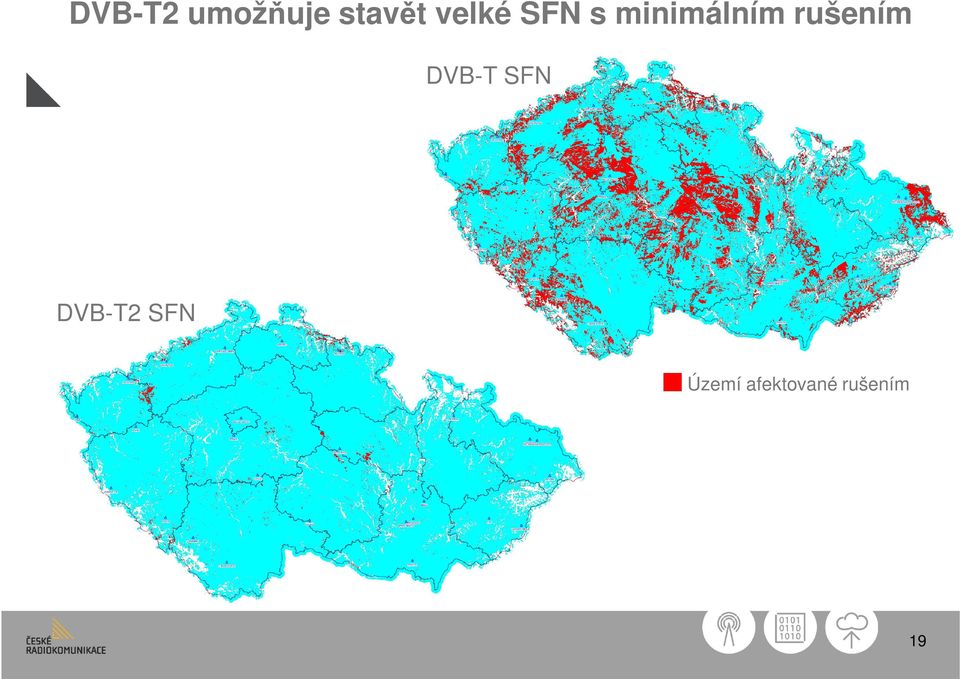 rušením DVB-T SFN DVB-T2