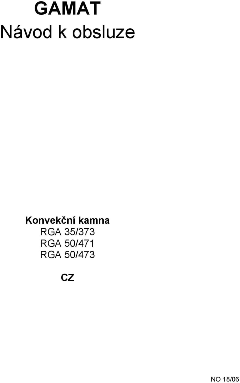 kamna RGA 35/373 RGA