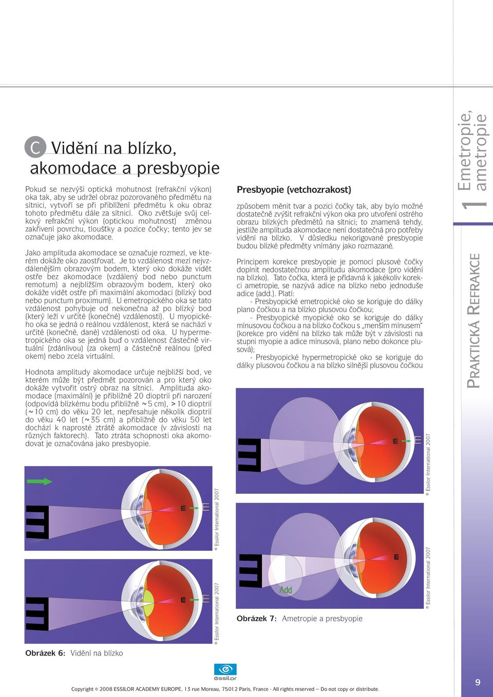 Jako amplituda akomodace se označuje rozmezí, ve kterém dokáže oko zaostřovat.