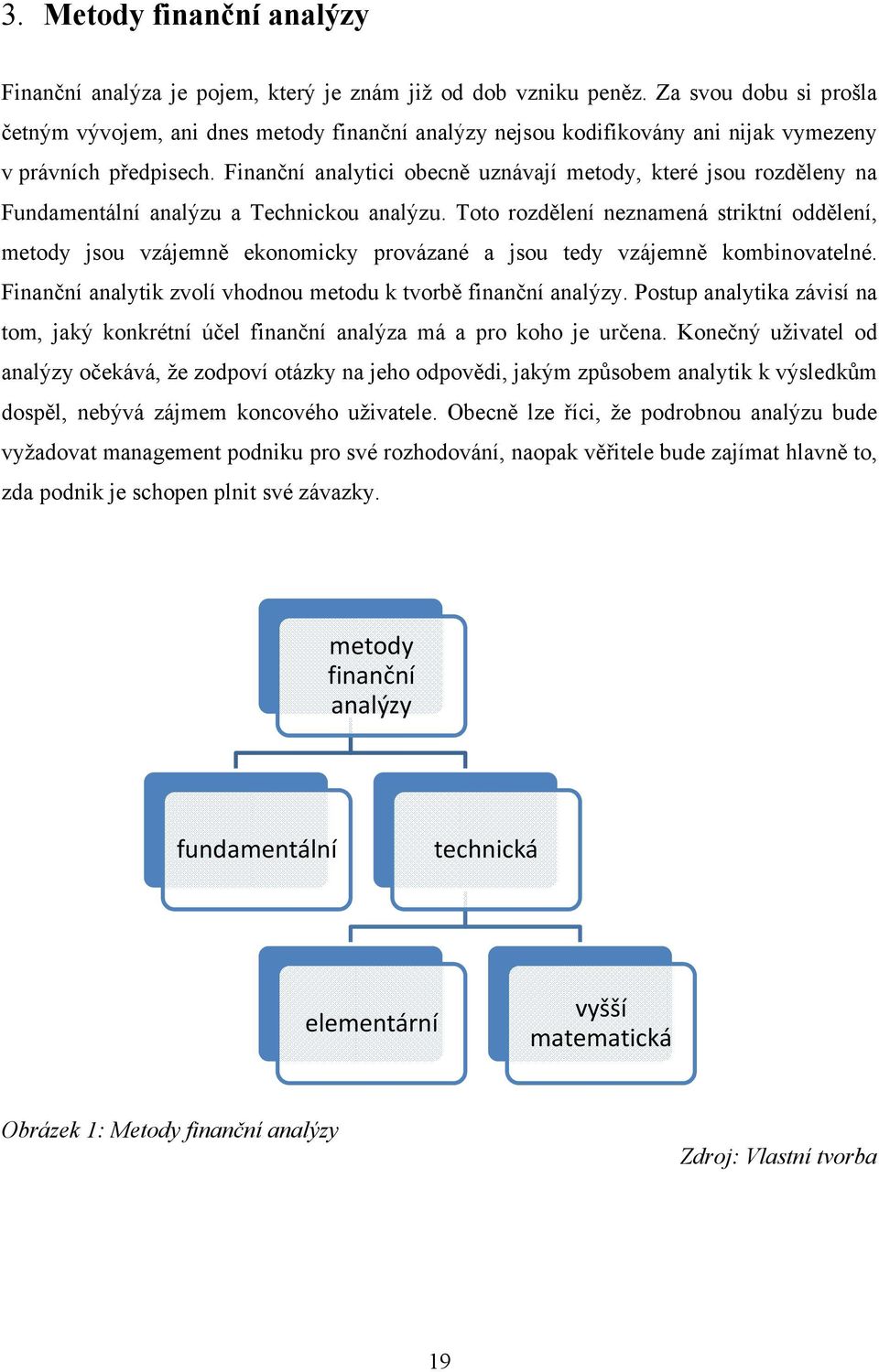 Finanční analytici obecně uznávají metody, které jsou rozděleny na Fundamentální analýzu a Technickou analýzu.