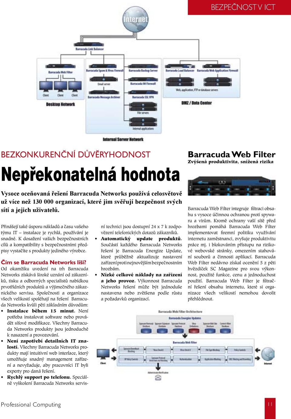 K dosažení vašich bezpečnostních cílů a kompatibility s bezpečnostními předpisy vystačíte s produkty jediného výrobce. Čím se Barracuda Networks liší?