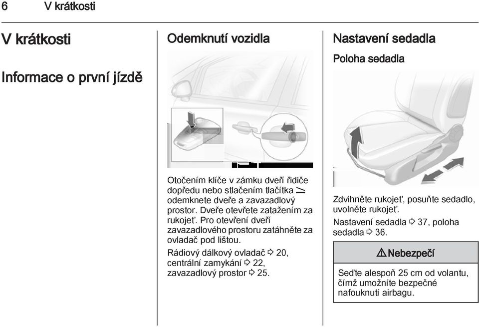 Pro otevření dveří zavazadlového prostoru zatáhněte za ovladač pod lištou.