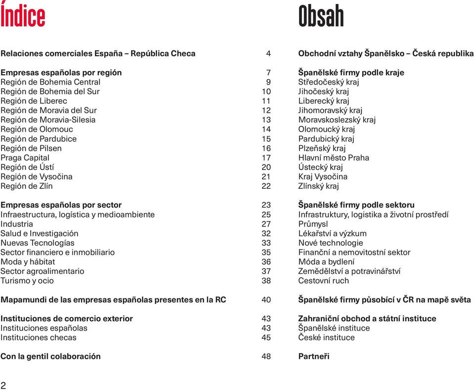 23 Infraestructura, logística y medioambiente 25 Industria 27 Salud e Investigación 32 Nuevas Tecnologías 33 Sector financiero e inmobiliario 35 Moda y hábitat 36 Sector agroalimentario 37 Turismo y