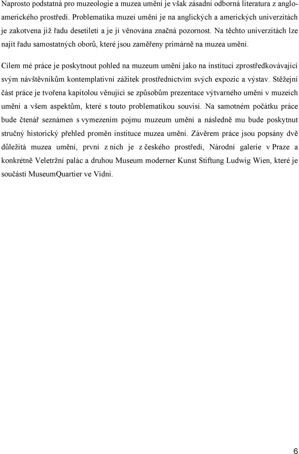 Na těchto univerzitách lze najít řadu samostatných oborů, které jsou zaměřeny primárně na muzea umění.