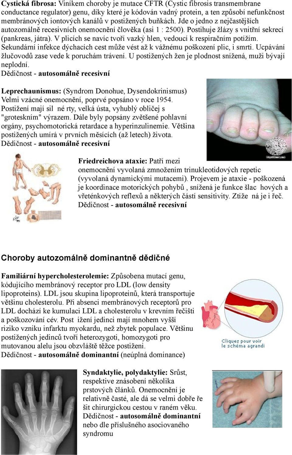 V plicích se navíc tvoří vazký hlen, vedoucí k respiračním potížím. Sekundární infekce dýchacích cest může vést až k vážnému poškození plic, i smrti. Ucpávání žlučovodů zase vede k poruchám trávení.