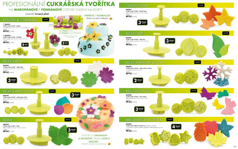 STISKEM VYTLAČÍTĚ RELIÉF SADA Platí pro všechna tvořítka z naší nabídky.