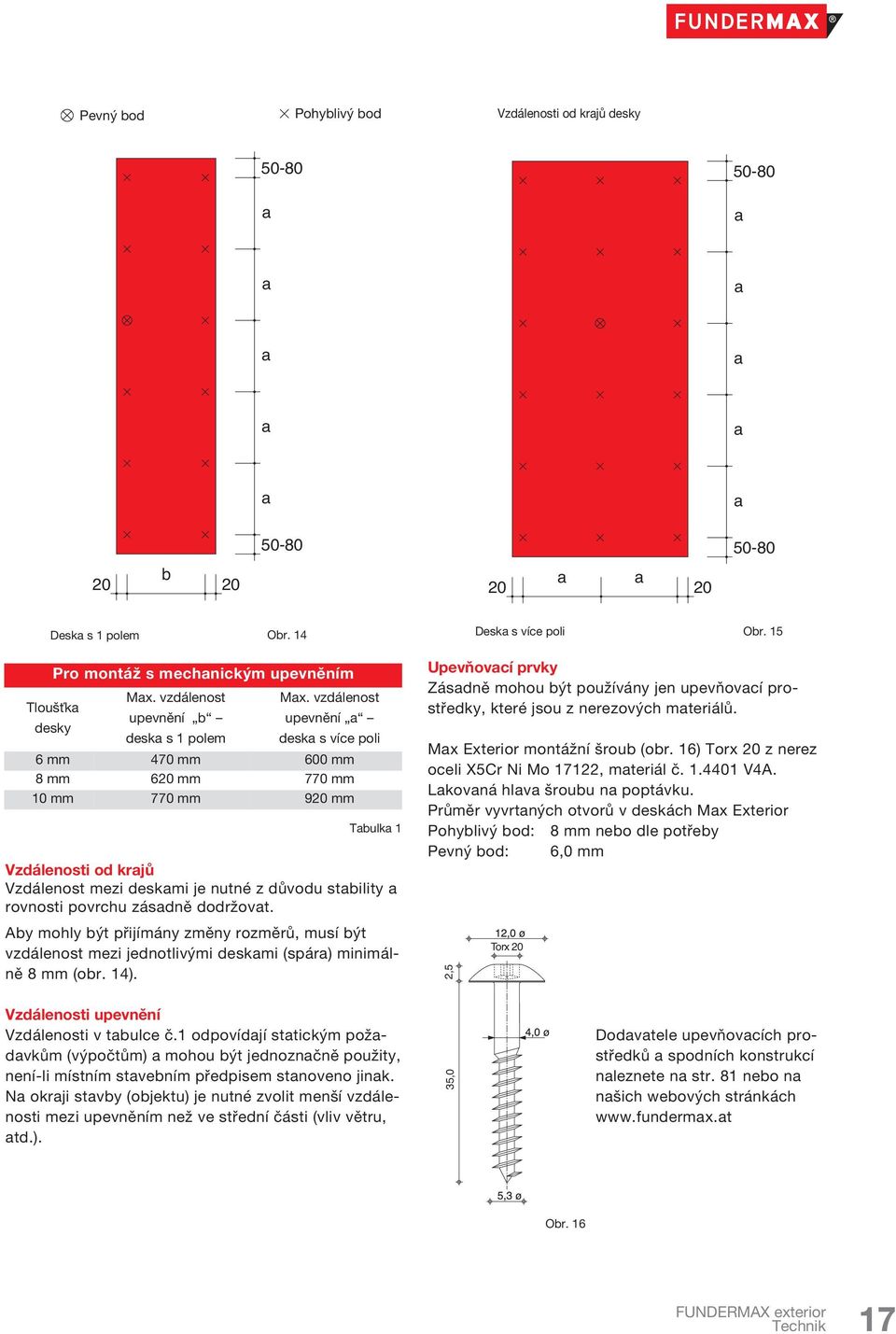 důvodu stability a rovnosti povrchu zásadně dodržovat. by mohly být přijímány změny rozměrů, musí být vzdálenost mezi jednotlivými deskami (spára) minimálně 8 mm (obr. 4).