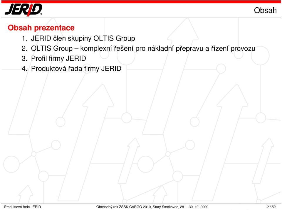 3. Profil firmy JERID 4.