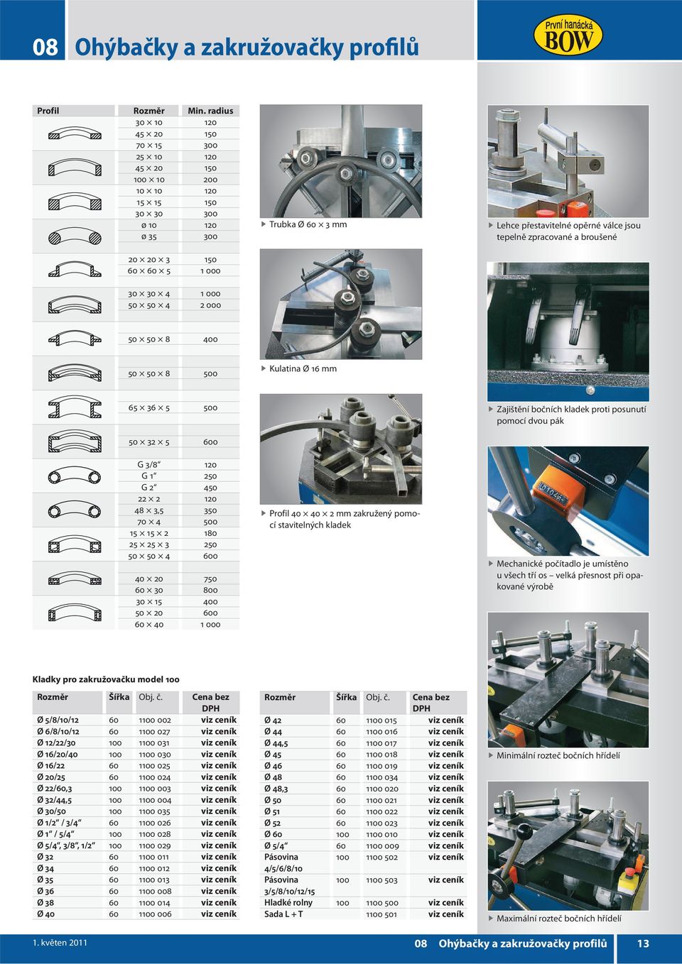 přestavitelné opěrné válce jsou tepelně zpracované a broušené 50 50 8 400 50 50 8 500 Kulatina Ø 16 mm 65 36 5 500 50 32 5 600 G 3/8 120 G 1 250 G 2 450 22 2 120 48 3,5 350 70 4 500 15 15 2 180 25 25