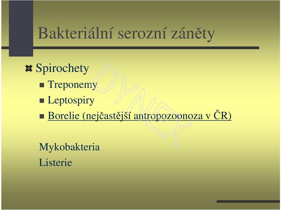 Leptospiry Borelie