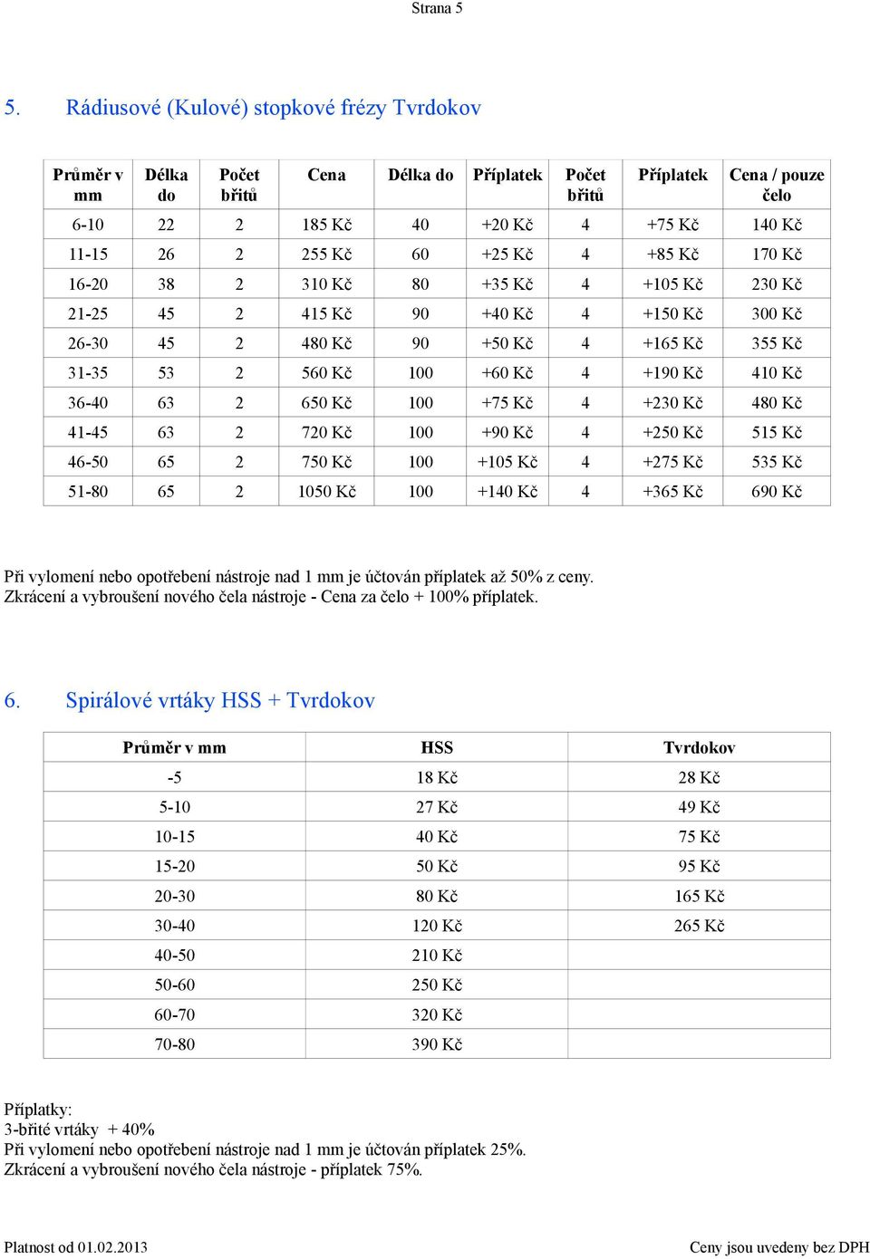 21-25 45 2 415 Kč 90 +40 Kč 4 +150 Kč 300 Kč 26-30 45 2 480 Kč 90 +50 Kč 4 +165 Kč 355 Kč 31-35 53 2 560 Kč 100 +60 Kč 4 +190 Kč 410 Kč 36-40 63 2 650 Kč 100 +75 Kč 4 +230 Kč 480 Kč 41-45 63 2 720 Kč