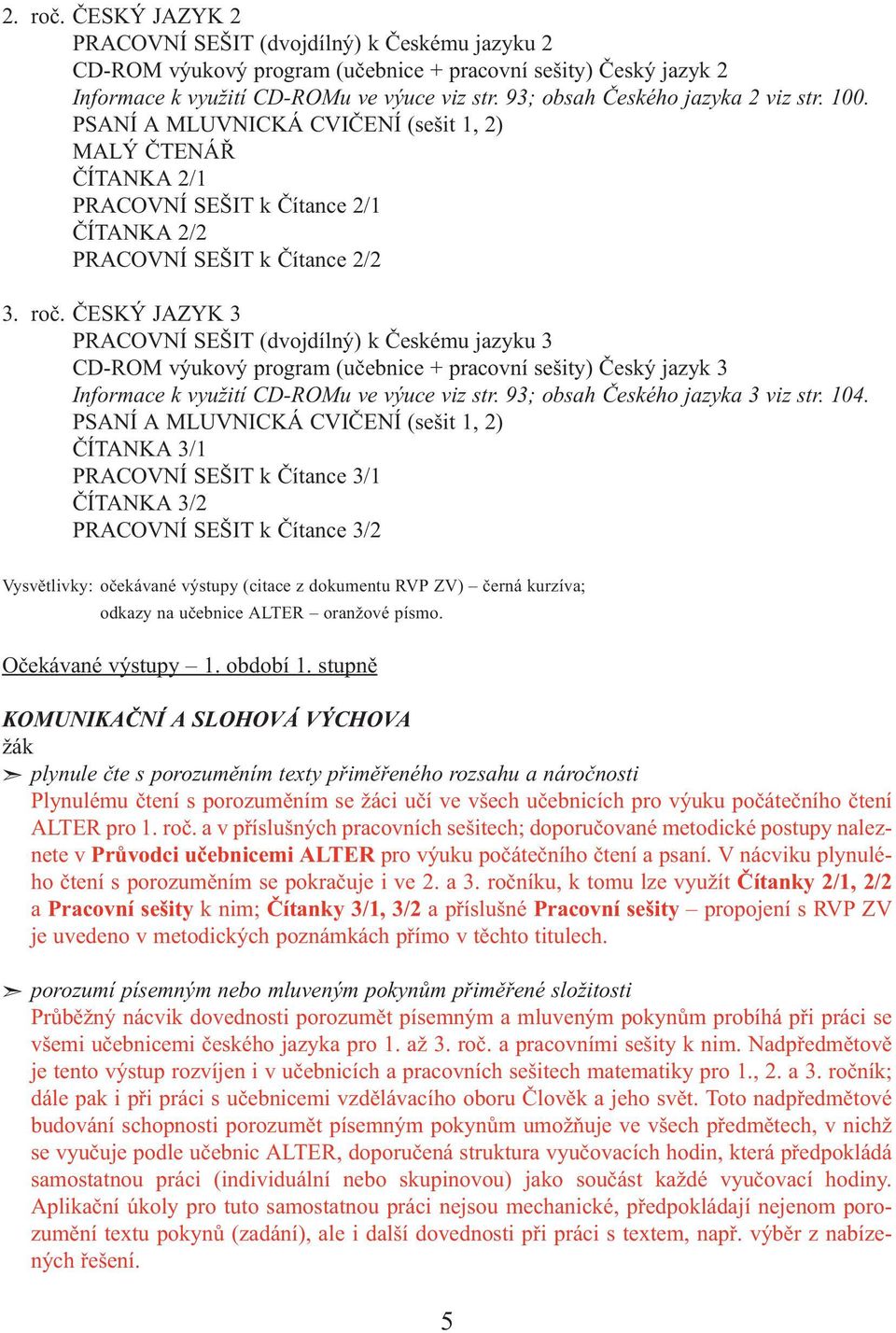 ČESKÝ JAZYK 3 PRACOVNÍ SEŠIT (dvojdílný) k Českému jazyku 3 CD-ROM výukový program (učebnice + pracovní sešity) Český jazyk 3 Informace k využití CD-ROMu ve výuce viz str.