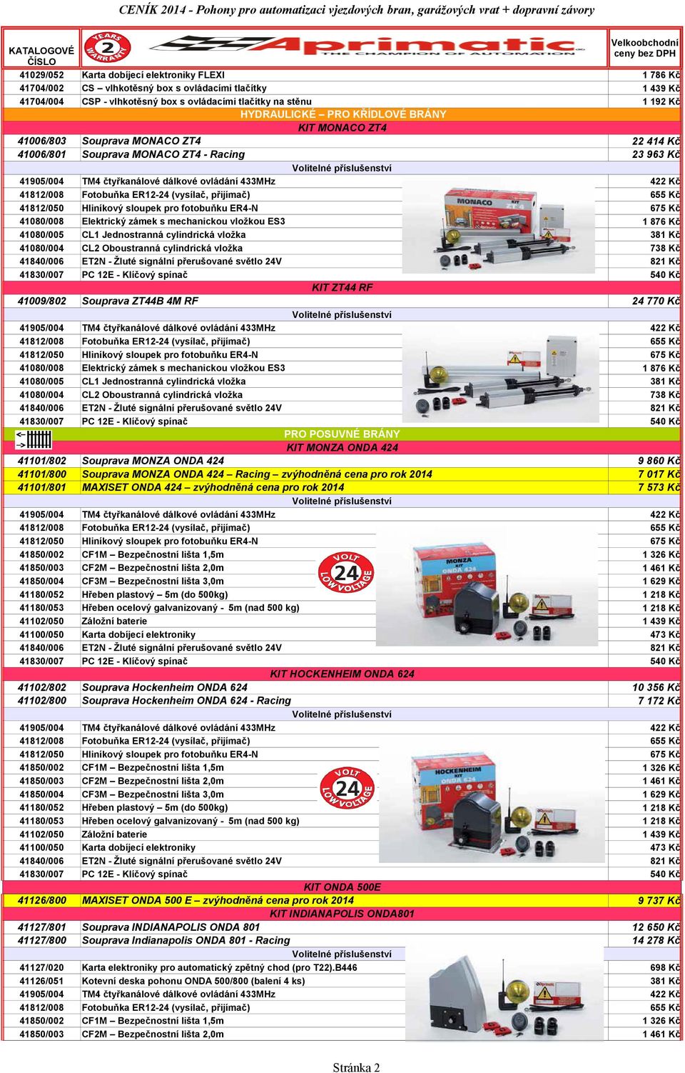 41101/802 41101/800 41101/801 Souprava MONZA ONDA 424 Souprava MONZA ONDA 424 Racing zvýhodněná cena pro rok 2014 MAXISET ONDA 424 zvýhodněná cena pro rok 2014 41180/052 41102/050 41100/050 Hřeben