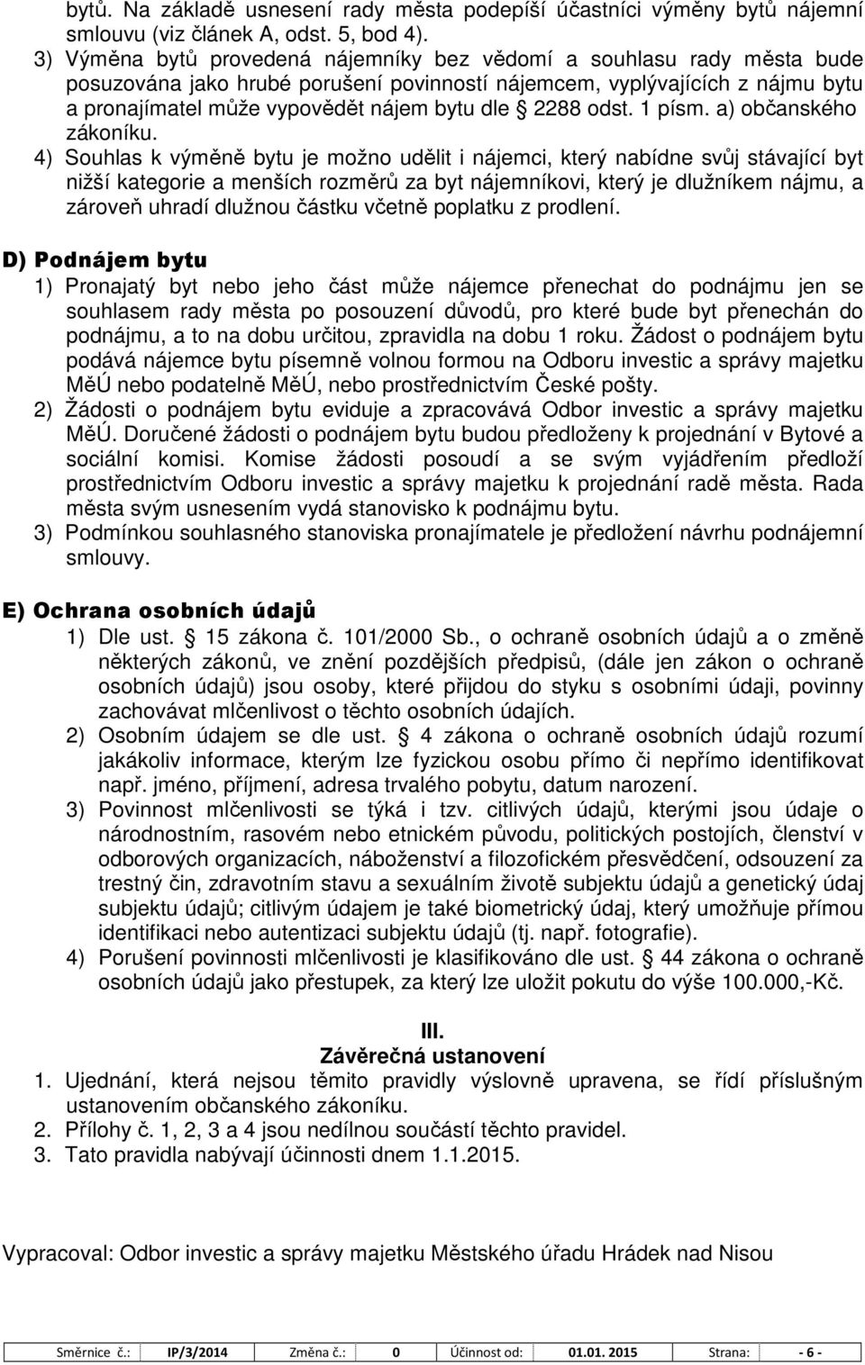 2288 odst. 1 písm. a) občanského zákoníku.