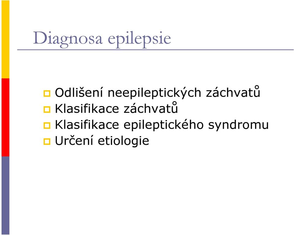 Klasifikace záchvatů