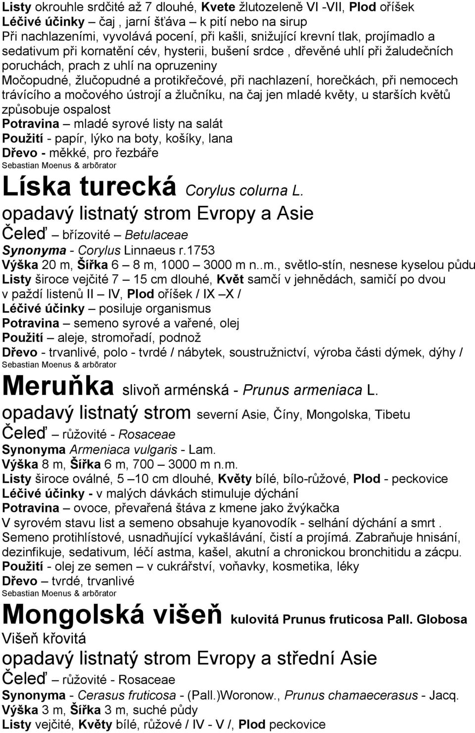 při nemocech trávícího a močového ústrojí a žlučníku, na čaj jen mladé květy, u starších květů způsobuje ospalost Potravina mladé syrové listy na salát Použití - papír, lýko na boty, košíky, lana