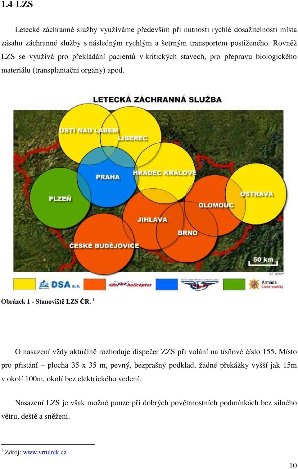 1 O nasazení vždy aktuálně rozhoduje dispečer ZZS při volání na tísňové číslo 155.