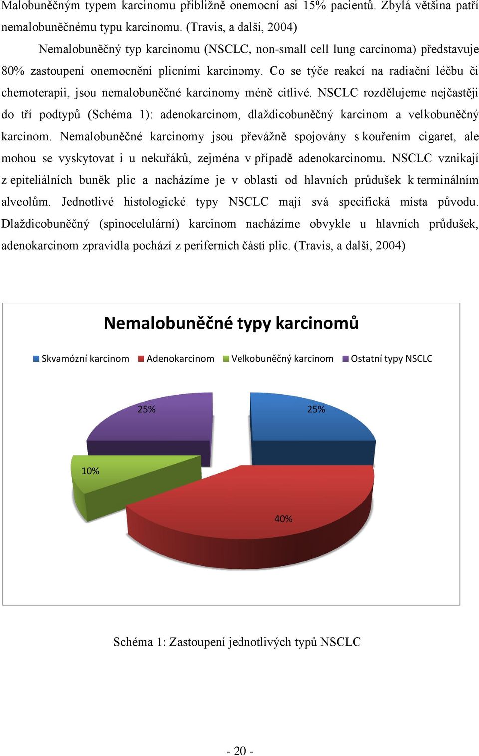 Co se týče reakcí na radiační léčbu či chemoterapii, jsou nemalobuněčné karcinomy méně citlivé.