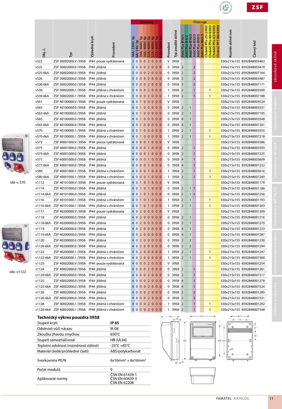 Jistič PLx-B16/3 Jistič PLx-B32/3 Jistič PLx-B50/3 Jistič PLx-B63/3 Chránič PFx-25/2/003 Chránič PFx-40/4/003 Chránič PFx-63/4/003 Chránič PF7-80/4/003 v522 ZSF 30002000.