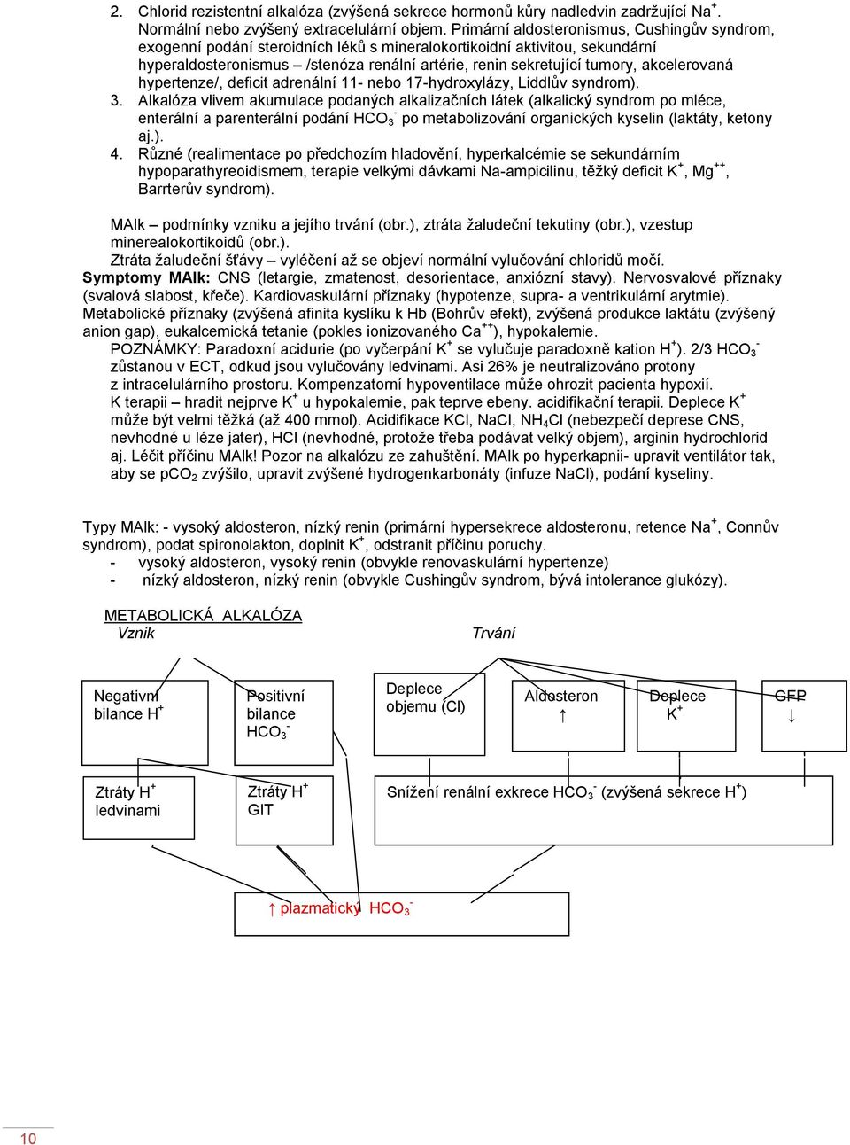 akcelerovaná hypertenze/, deficit adrenální 11- nebo 17-hydroxylázy, Liddlův syndrom). 3.